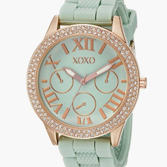 Women\'s Gold & Mint Green Luxury Watch